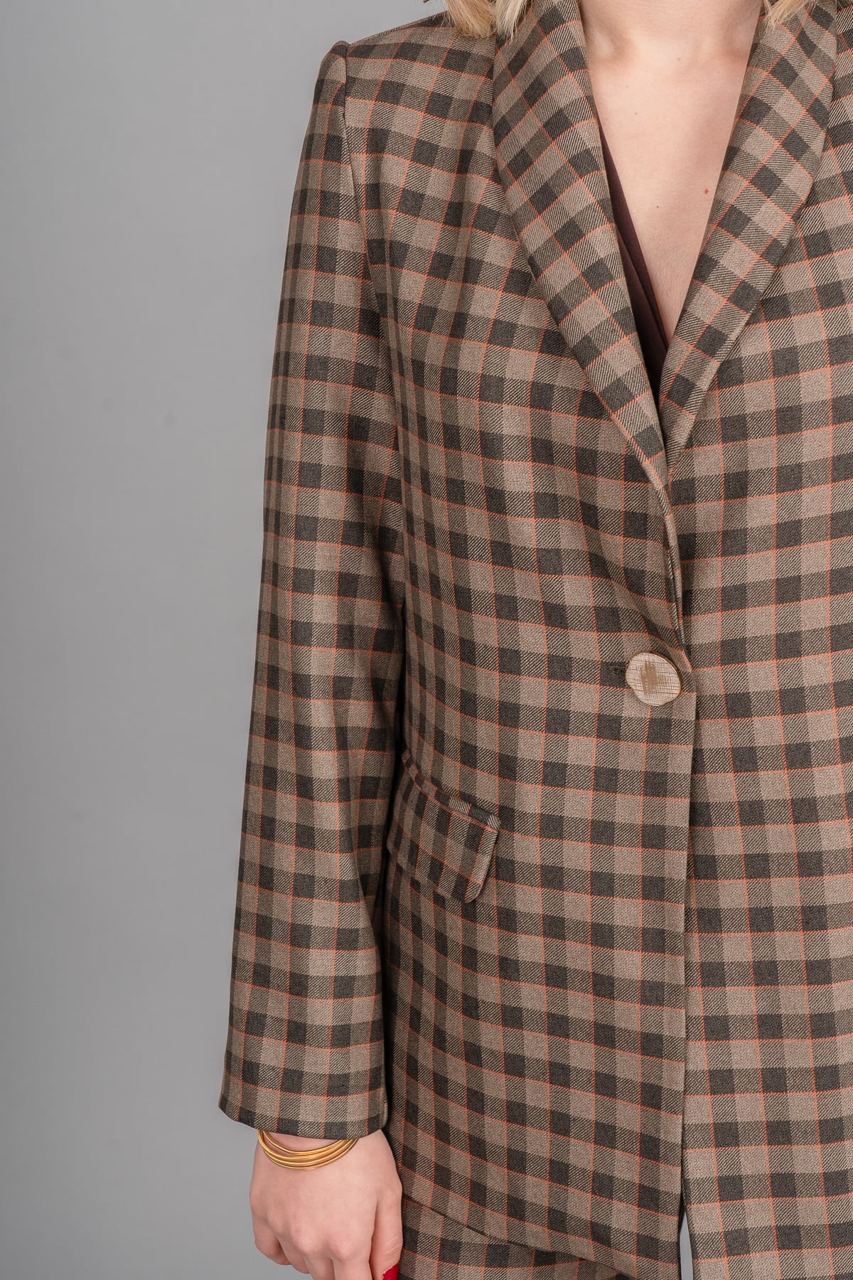 DOLLY PÖTİKARE BLAZER TEK CEKET 8633