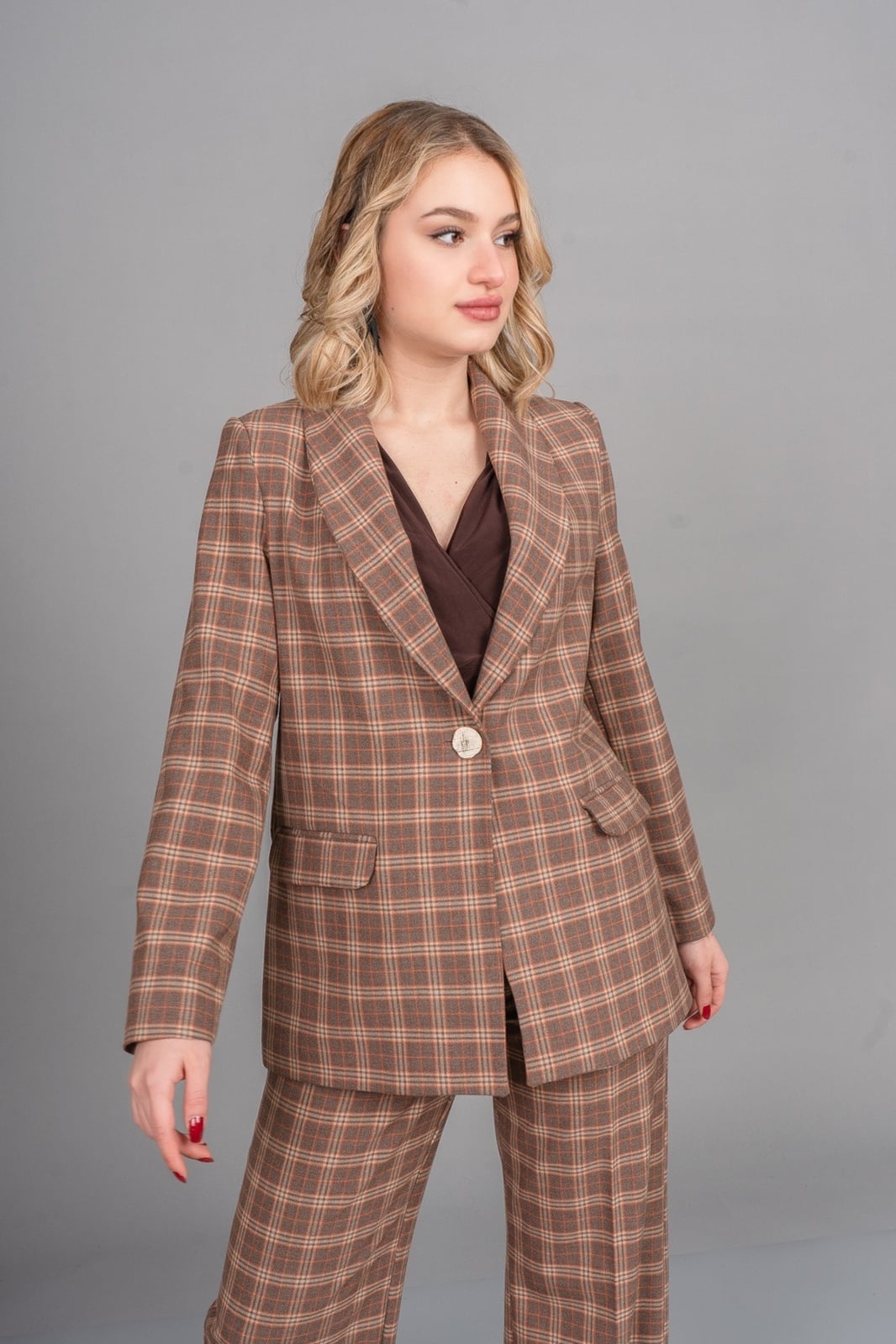 DOLLY PÖTİKARE BLAZER TEK CEKET 8633