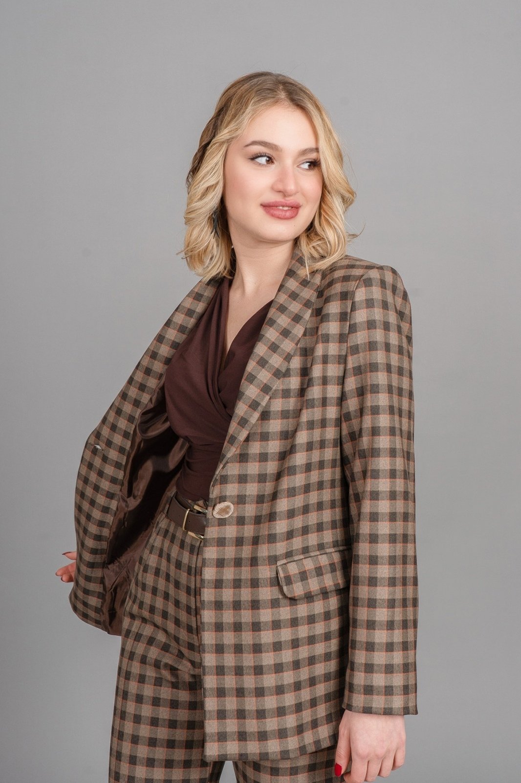 DOLLY PÖTİKARE BLAZER TEK CEKET 8633