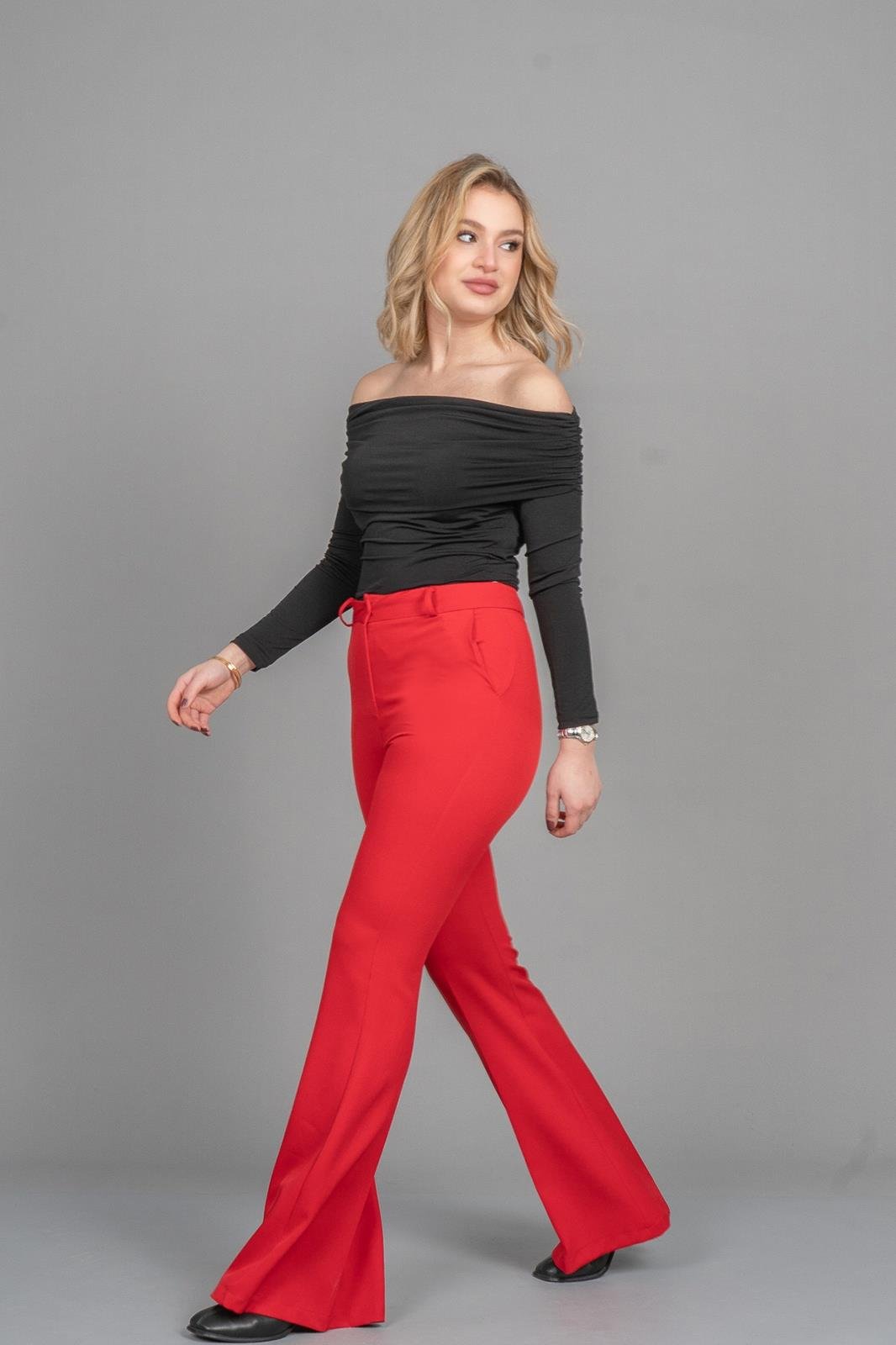 KEMERLİ İSPANYOL PAÇA PANTOLON 3891