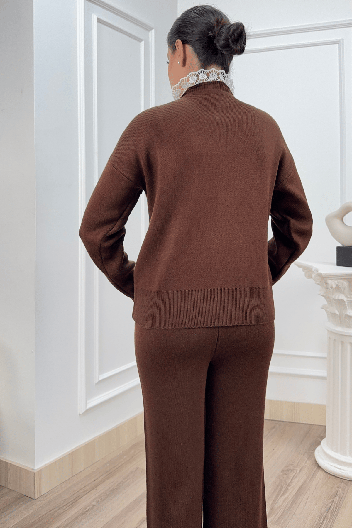LACELLE – Dantel Detaylı Triko Takım P021