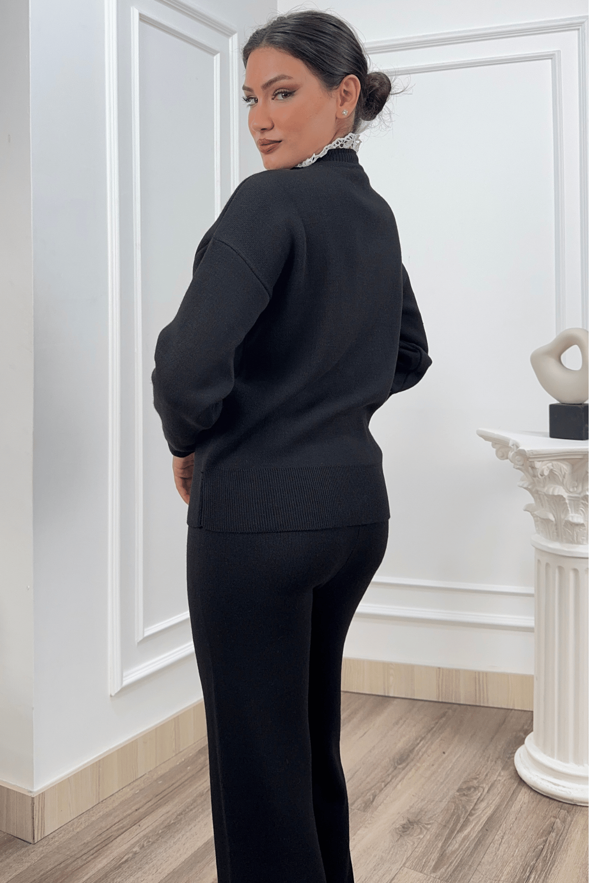 LACELLE – Dantel Detaylı Triko Takım P021