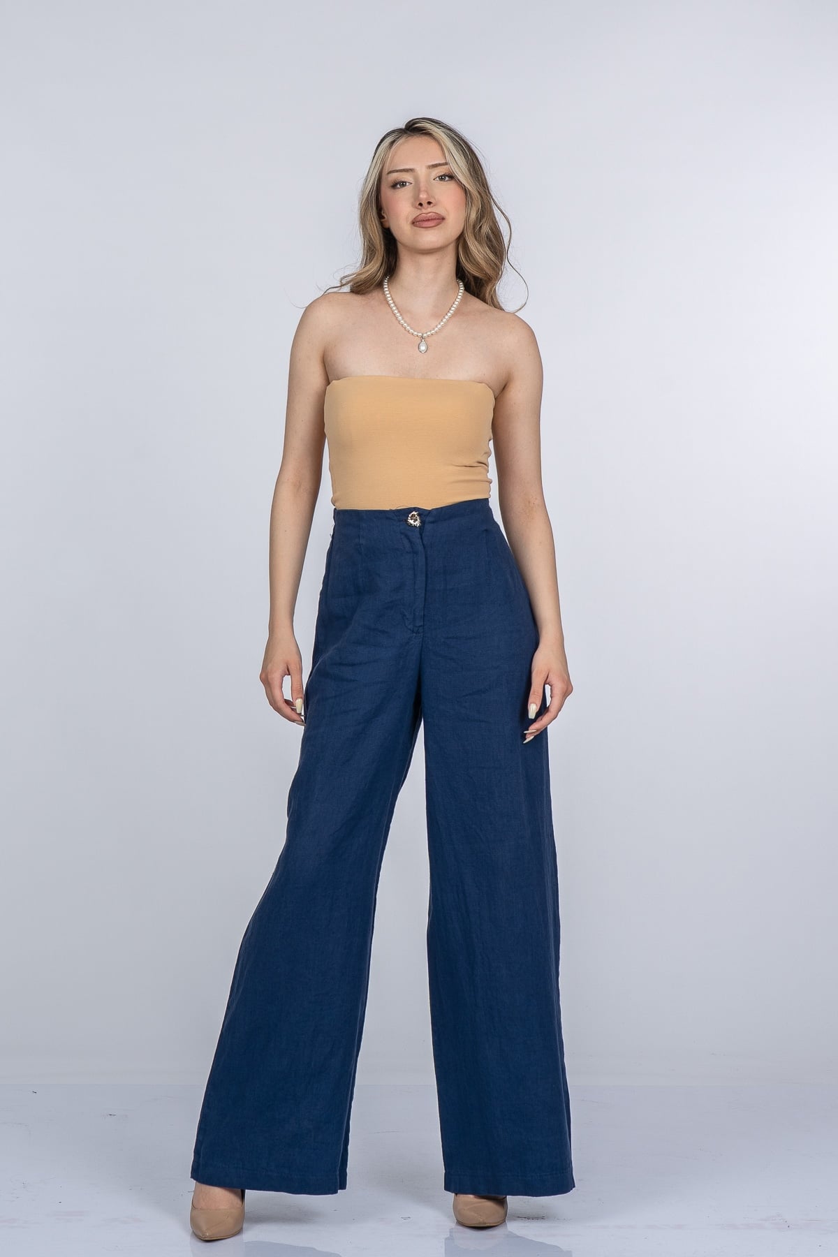Luvina Premium Keten Pantolon 30399