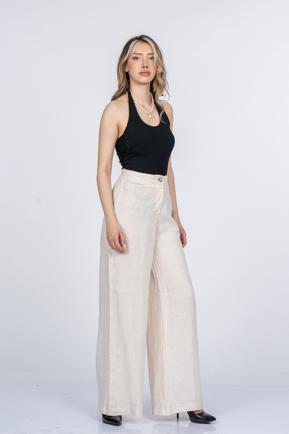 Luvina Premium Keten Pantolon 30399