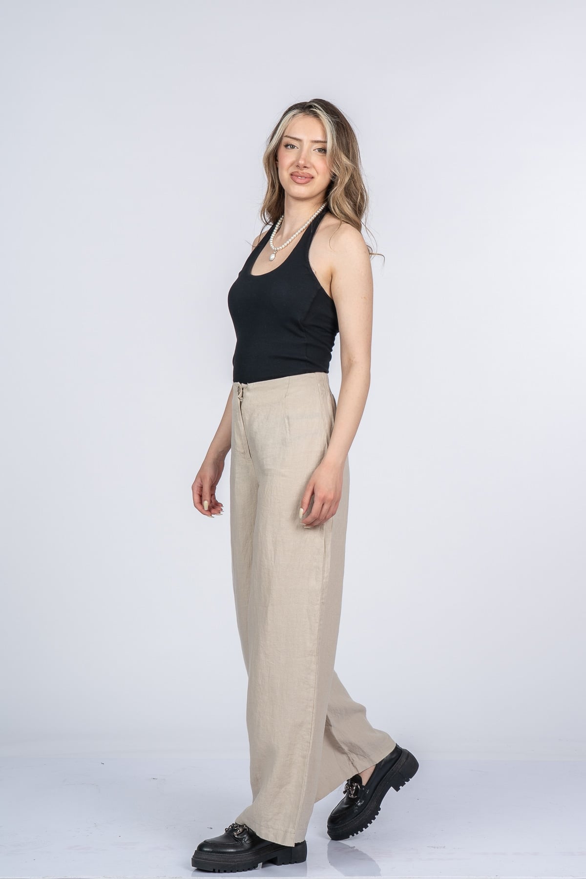 Luvina Premium Keten Pantolon 30399