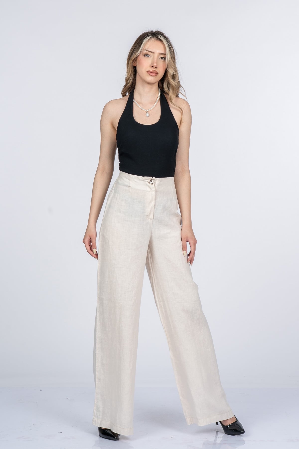 Luvina Premium Keten Pantolon 30399