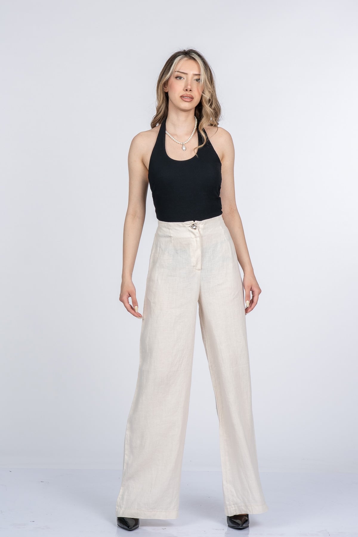 Luvina Premium Keten Pantolon 30399
