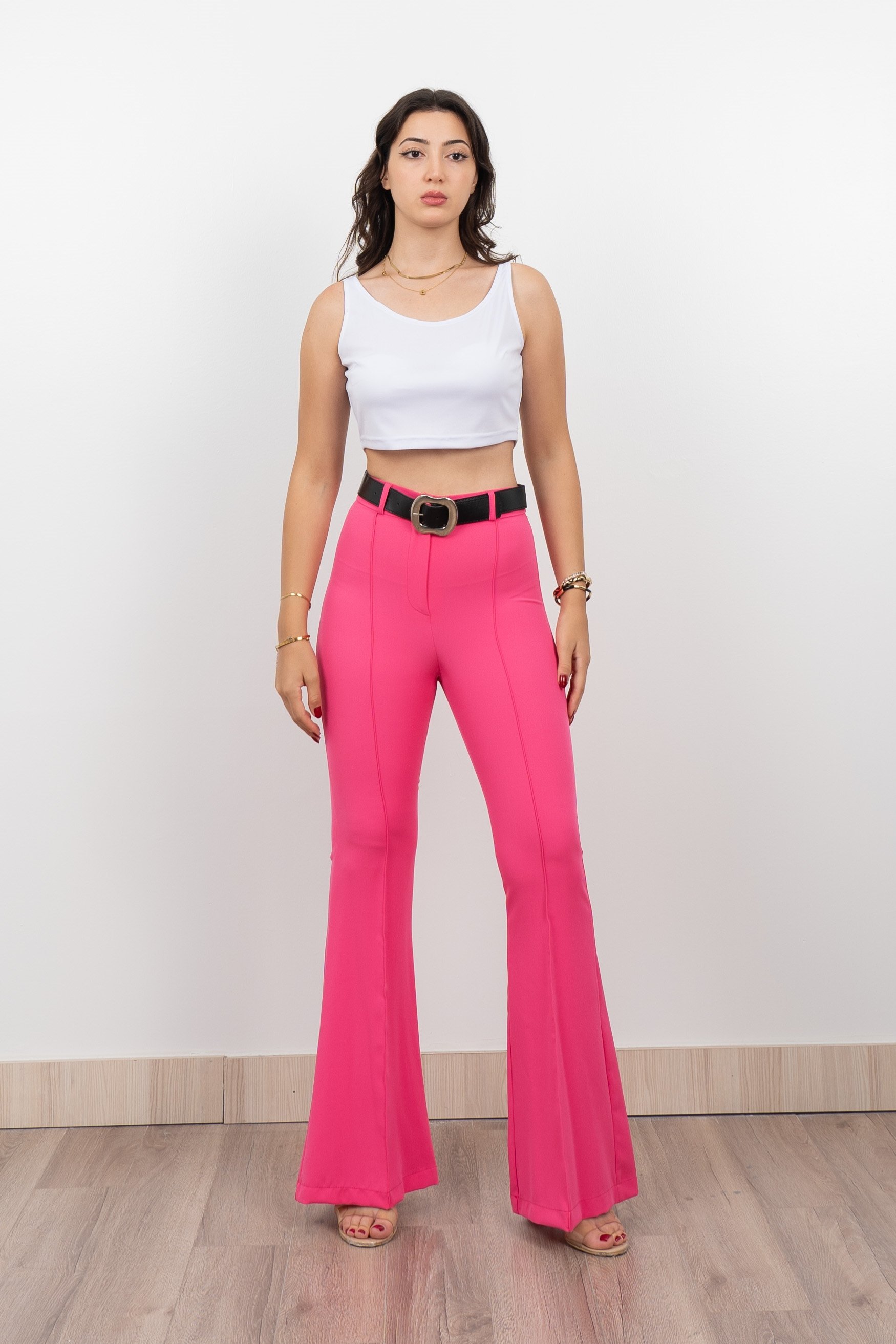 MissVina İspanyol Paça Kemerli Pantolon 3950