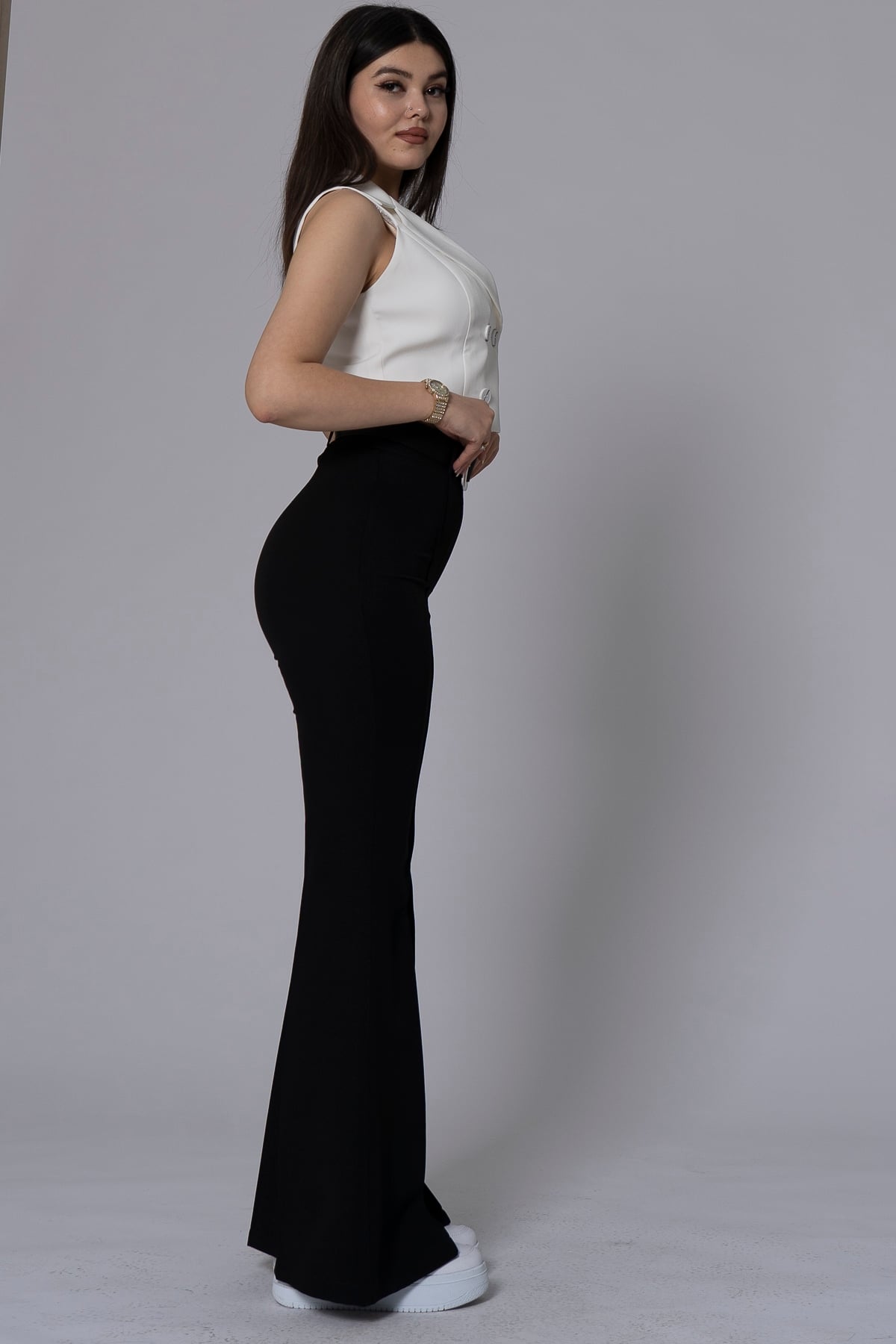 MissVina İspanyol Paça Kemerli Pantolon 3950