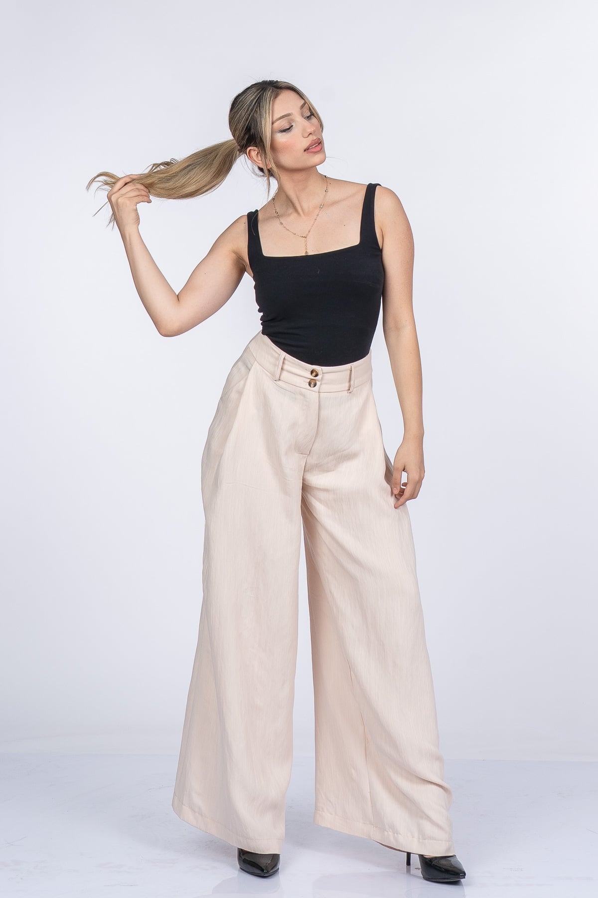 Samira Bol Paça Kumaş Pantolon 30411