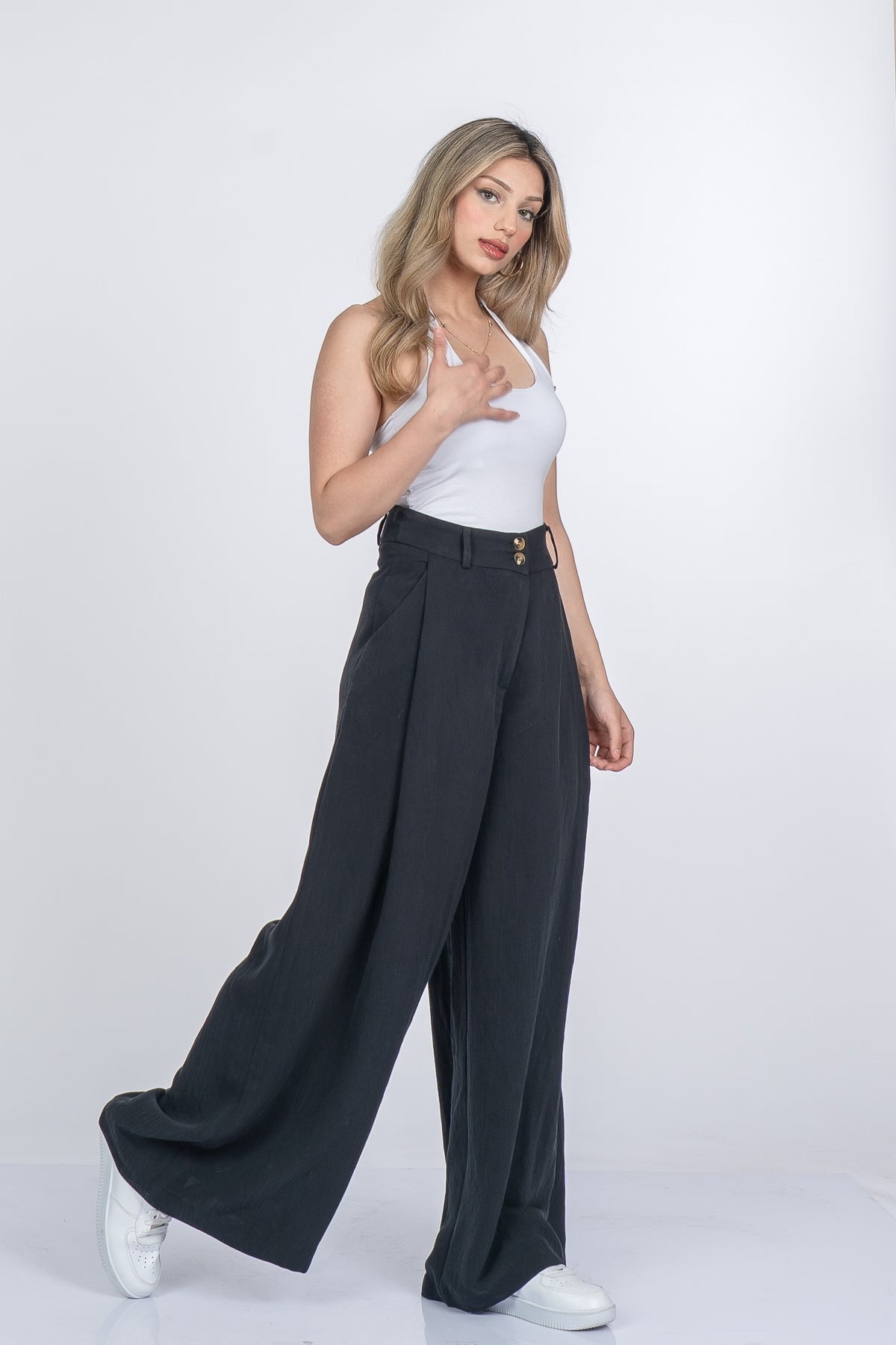 Samira Bol Paça Kumaş Pantolon 30411