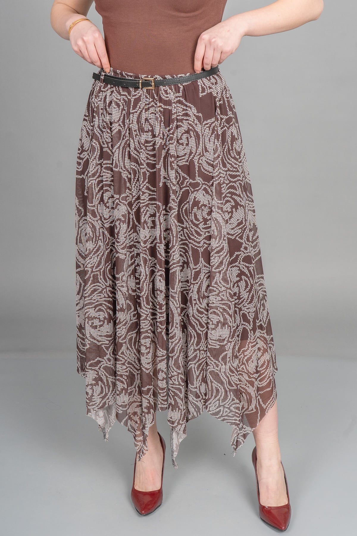 Vogue Asimetrik Tül Elegance Etek 6849