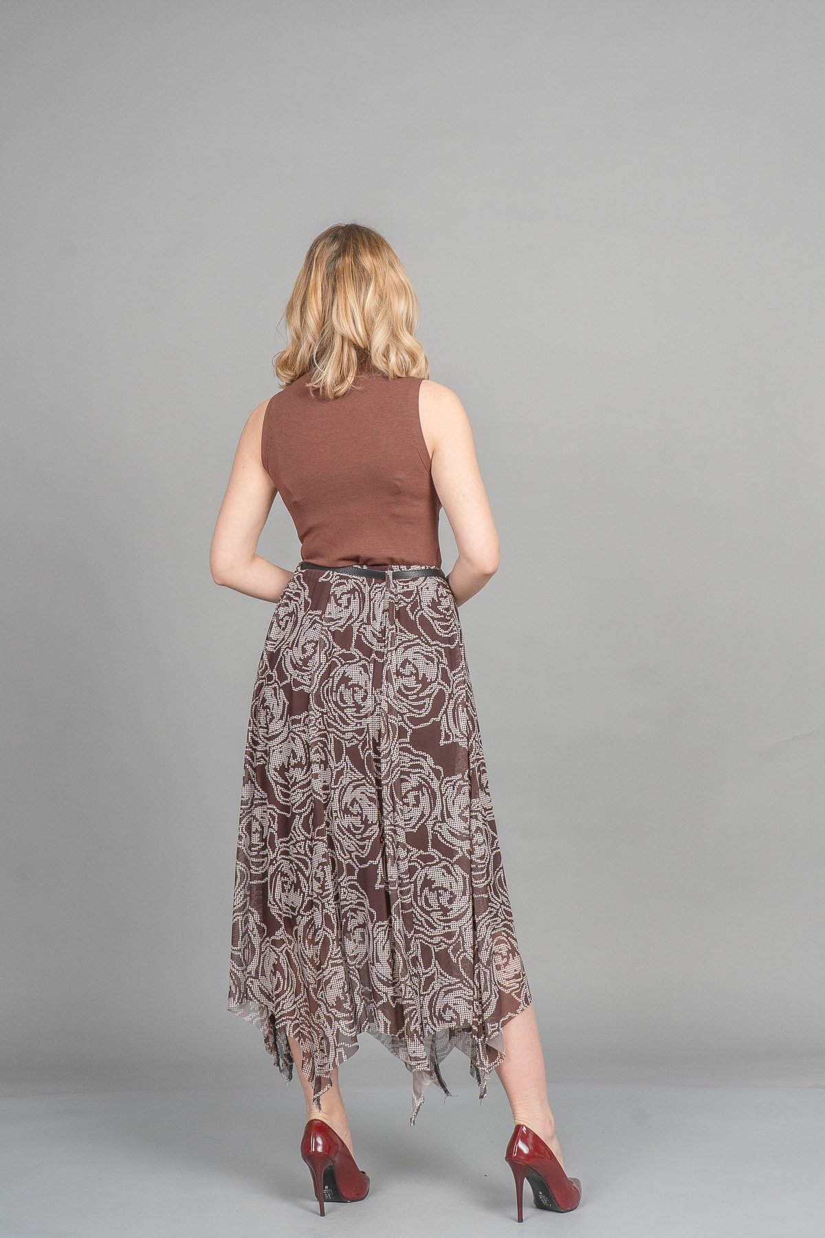 Vogue Asimetrik Tül Elegance Etek 6849