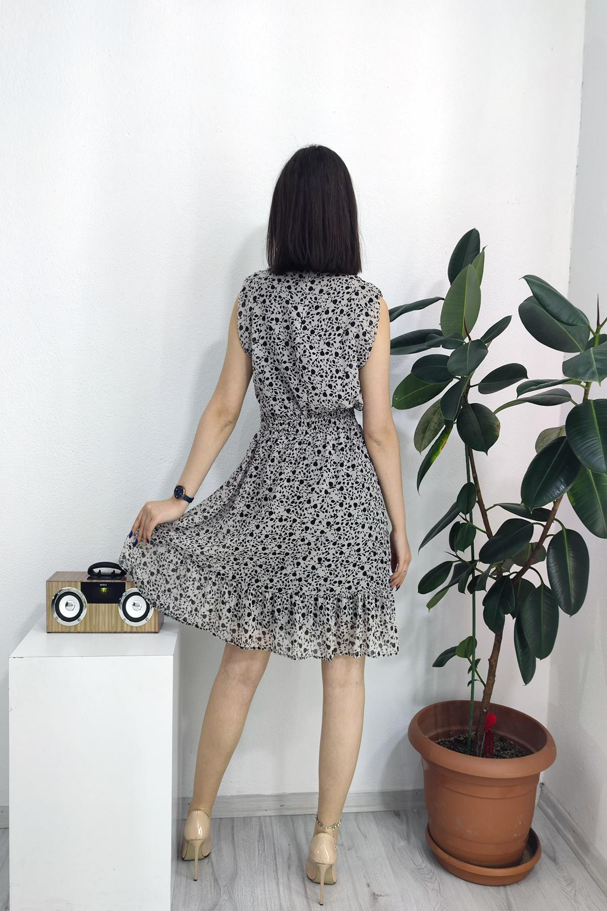 Y-50079  Y  ŞİFON ELBİSE