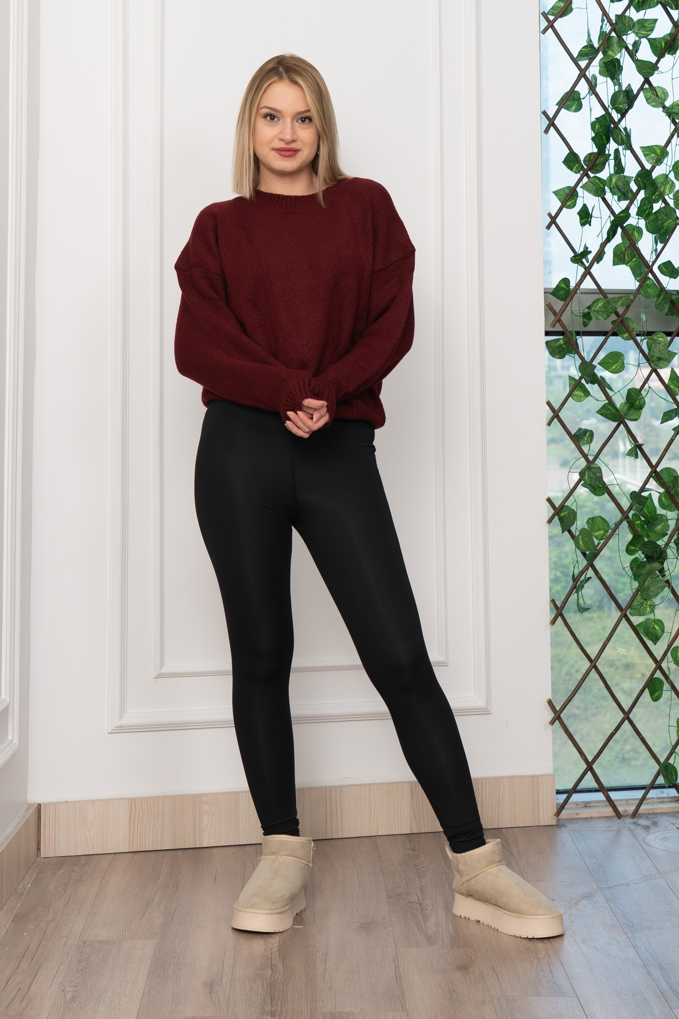 Yuvarlak Yaka Yumoş Triko Kazak 258181