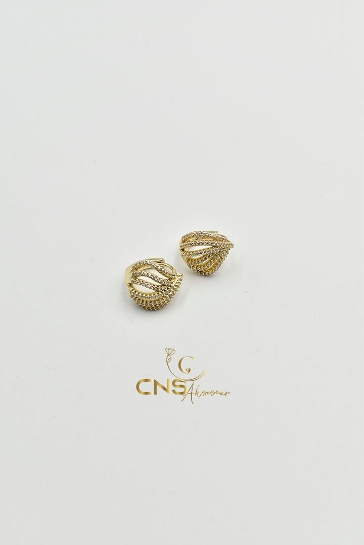 14K Vip Deniz Kabuğu Model Küpe