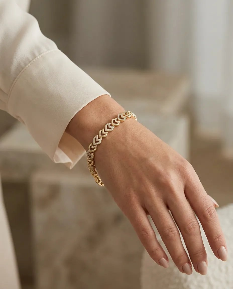 BİLEKLİK14K Vip V Model Künye