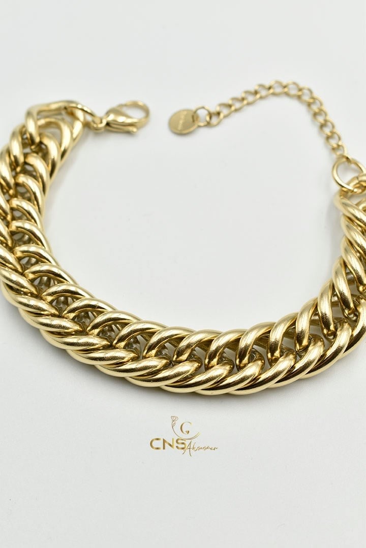 İç İçe Geçmiş Halka Klasik Kalın Model Zincir Künye