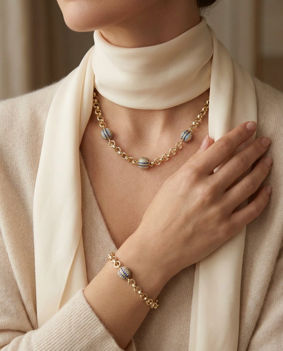 SET TAKIM14K Xp Vip Nazar Boncuk Set Bileklik/Kolye