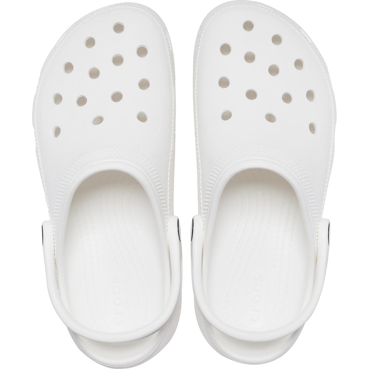 Crocs Beyaz Crocs Classic Platform Clog