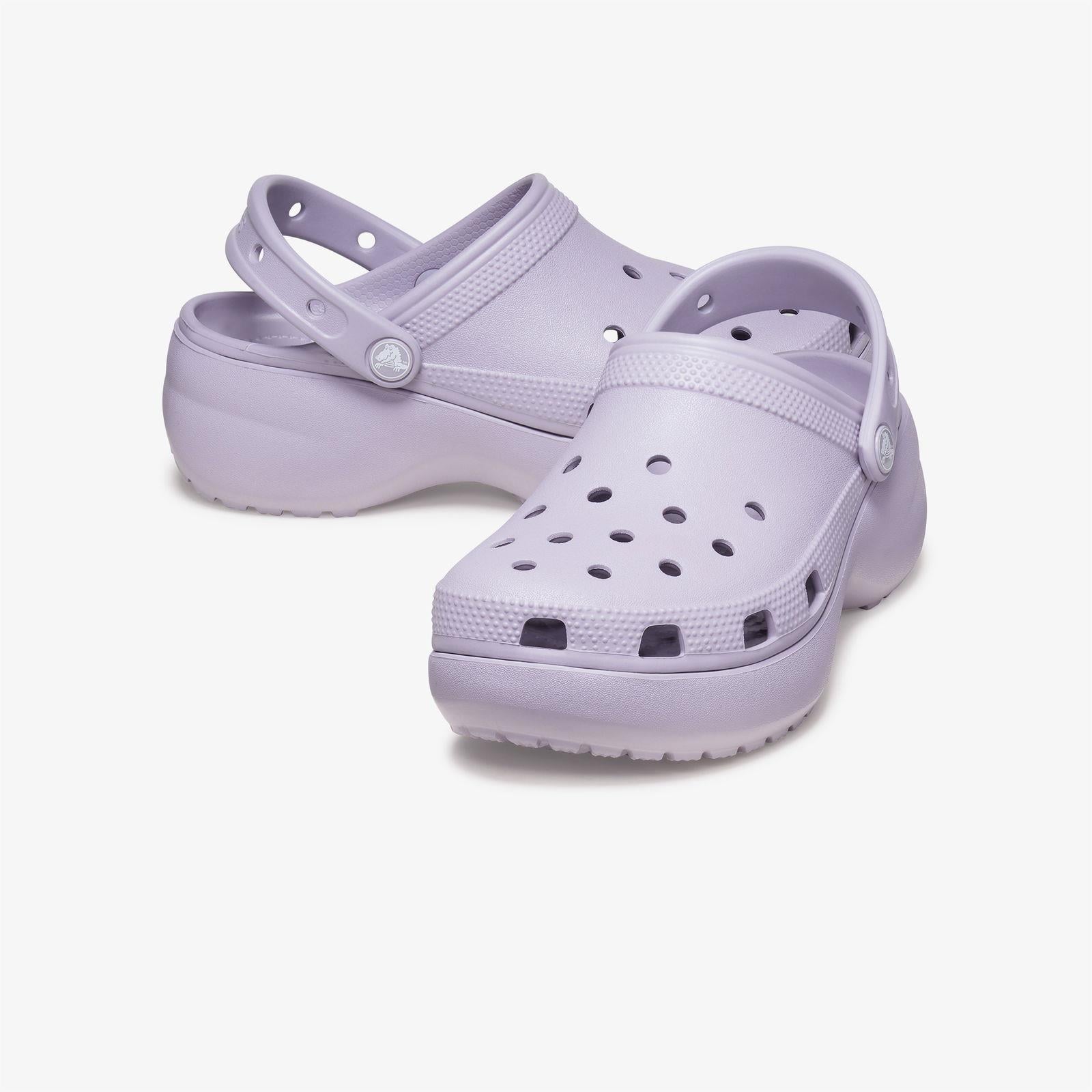 Crocs Beyaz Crocs Classic Platform Clog