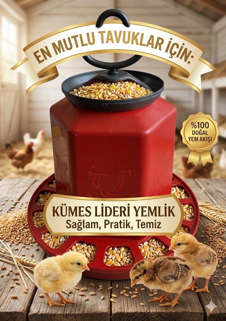 1.5 Kg Civciv Tavuk Bıldırcın Güvercin Yemlik 5 Adet