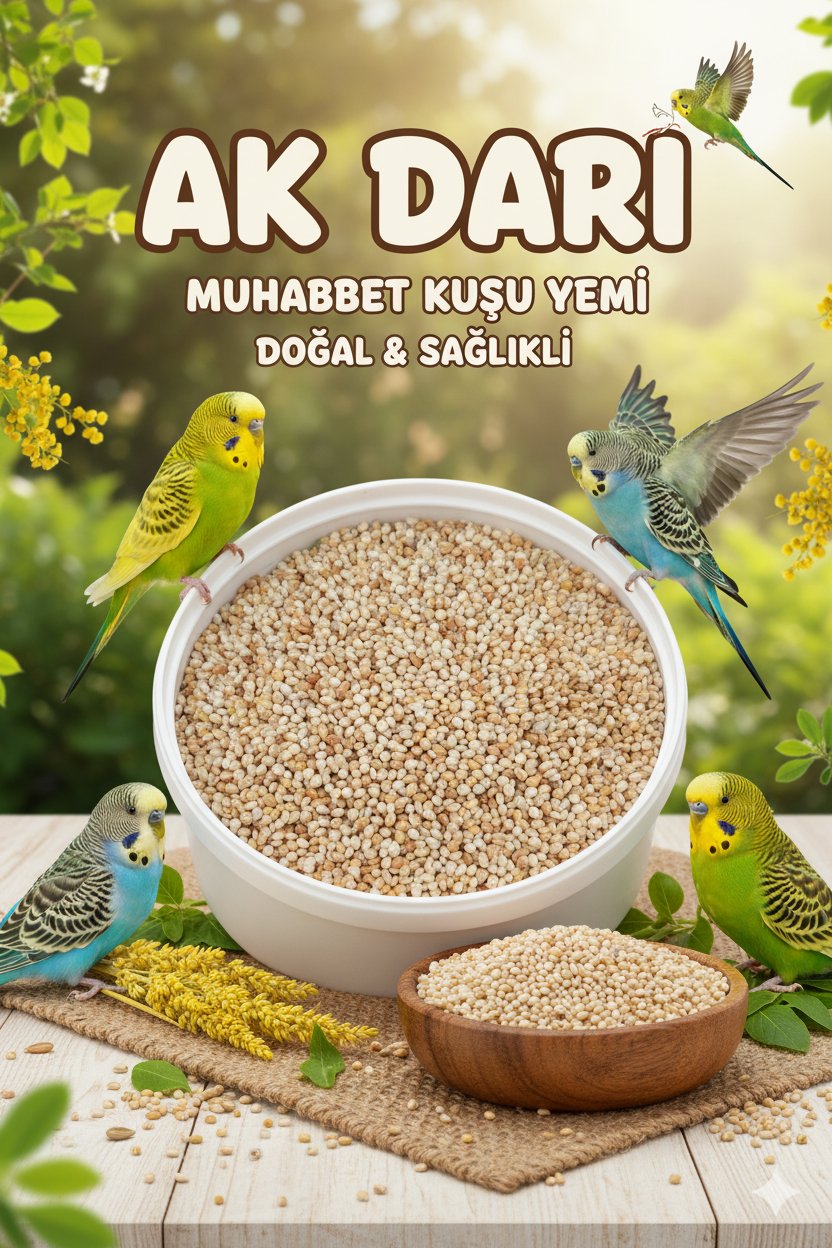 Ak Darı Muhabbet Kuşu Yemi 10Kg