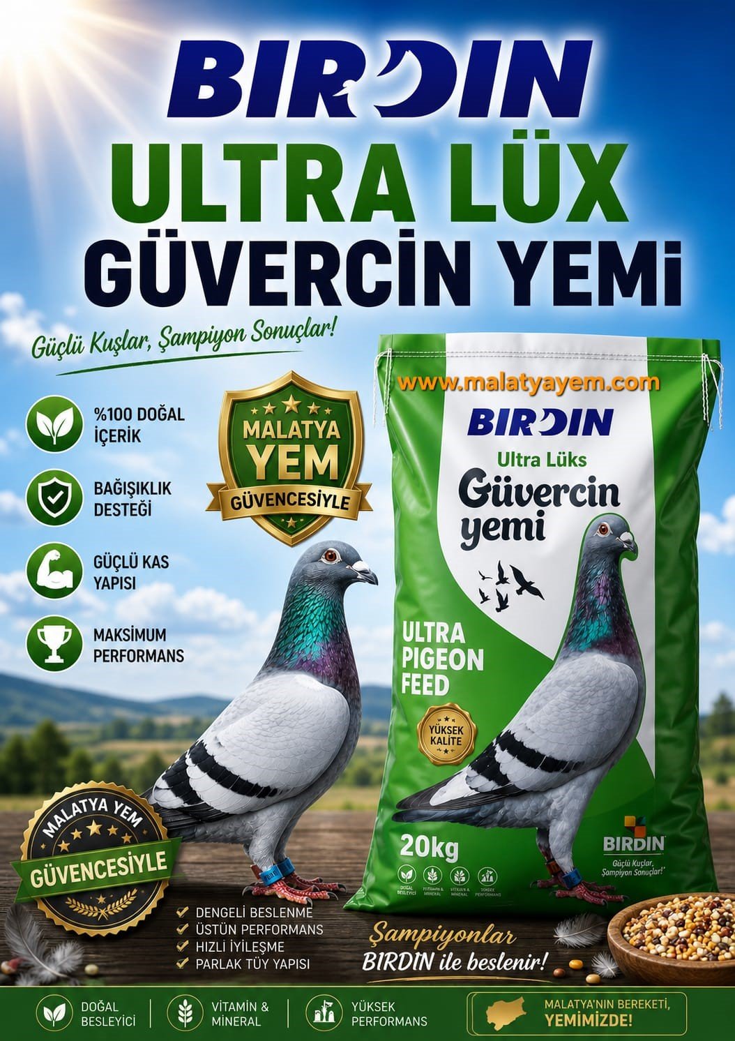 Bırdın Guvercin Yemi _20Kg