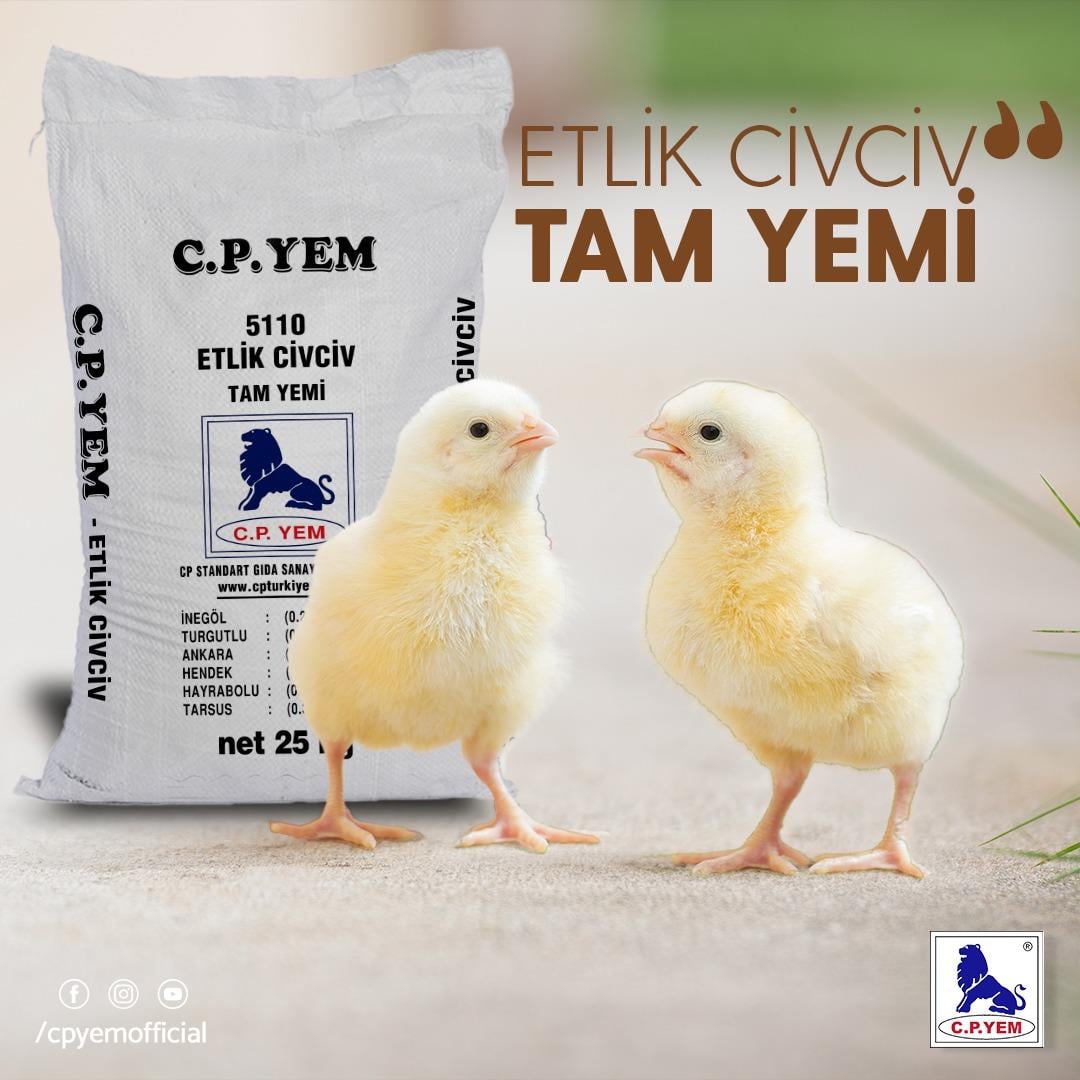 CP Yem Etlik Civciv Yemi 25 kg | Güçlü Gelişim İçin Başlangıç Yemi