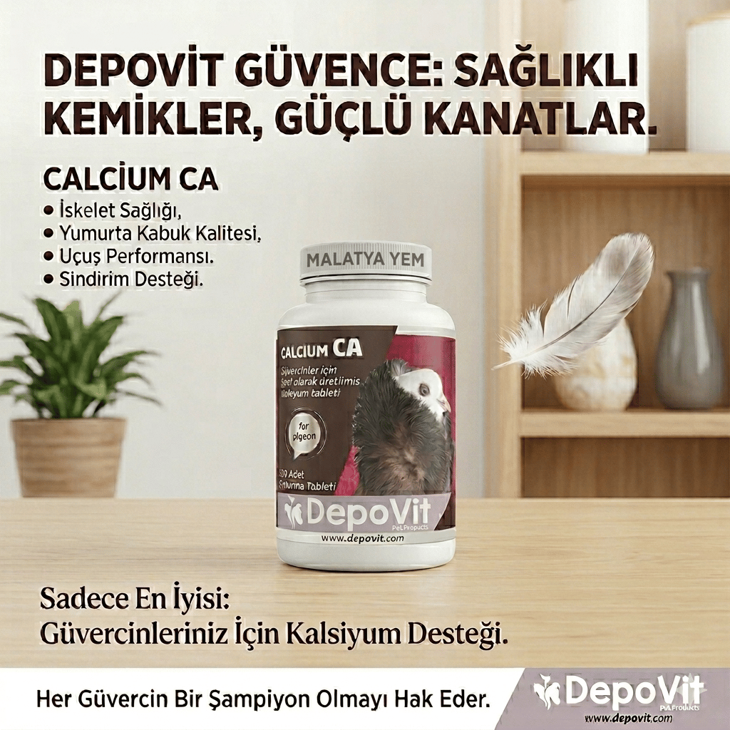 Depovit  Güvercinler İçin Özel Kalsiyum Hapı - Sağlıklı İskelet ve Yumurta Gelişimi