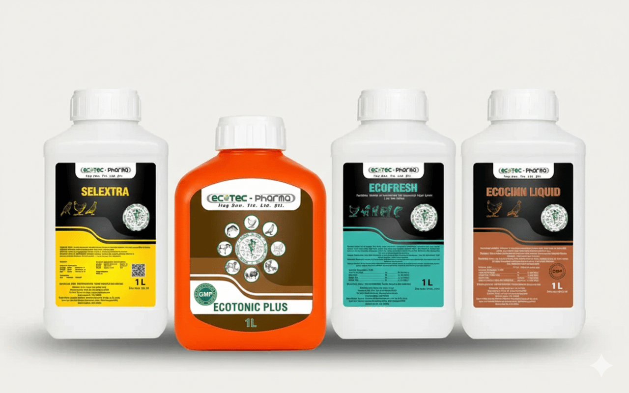 Ecotec Pharma Performans 4 Lü Set | Üreme, Solunum ve Enerji Destek Seti (4 x 1 Litre)