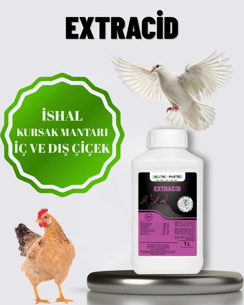 Extracid Organik Asit Karışımı | pH Düzenleyici – İştah Açıcı Kanatlı Desteği