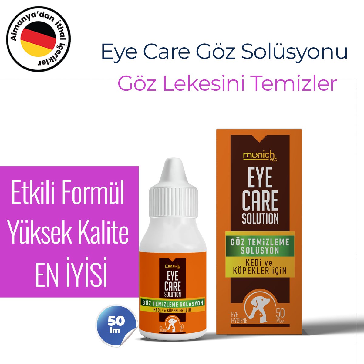 Eye Clean Kedi Köpek Göz Temizleme Solüsyonu 50 ml