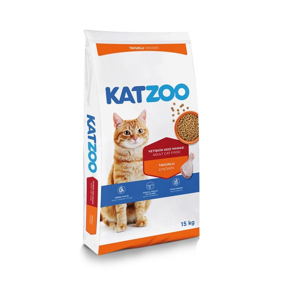 Katzoo Yetıskın Kedı MamasıTavuklu15Kg