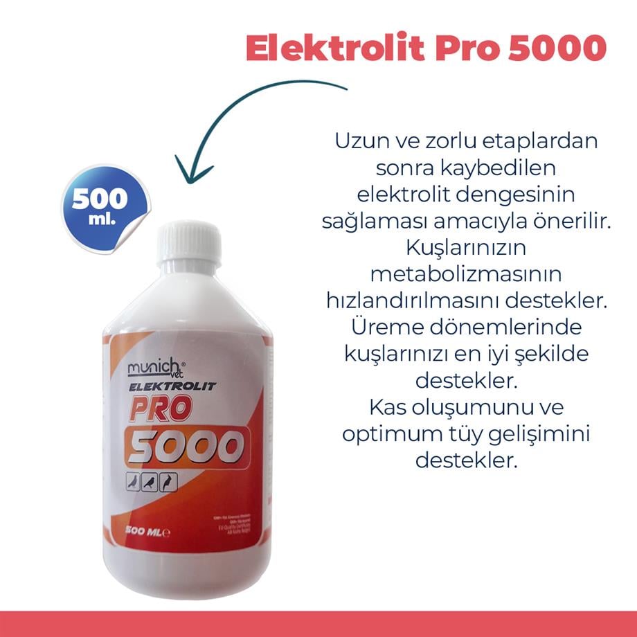 Munich Vet Elektrolit Pro 5000-500 ml