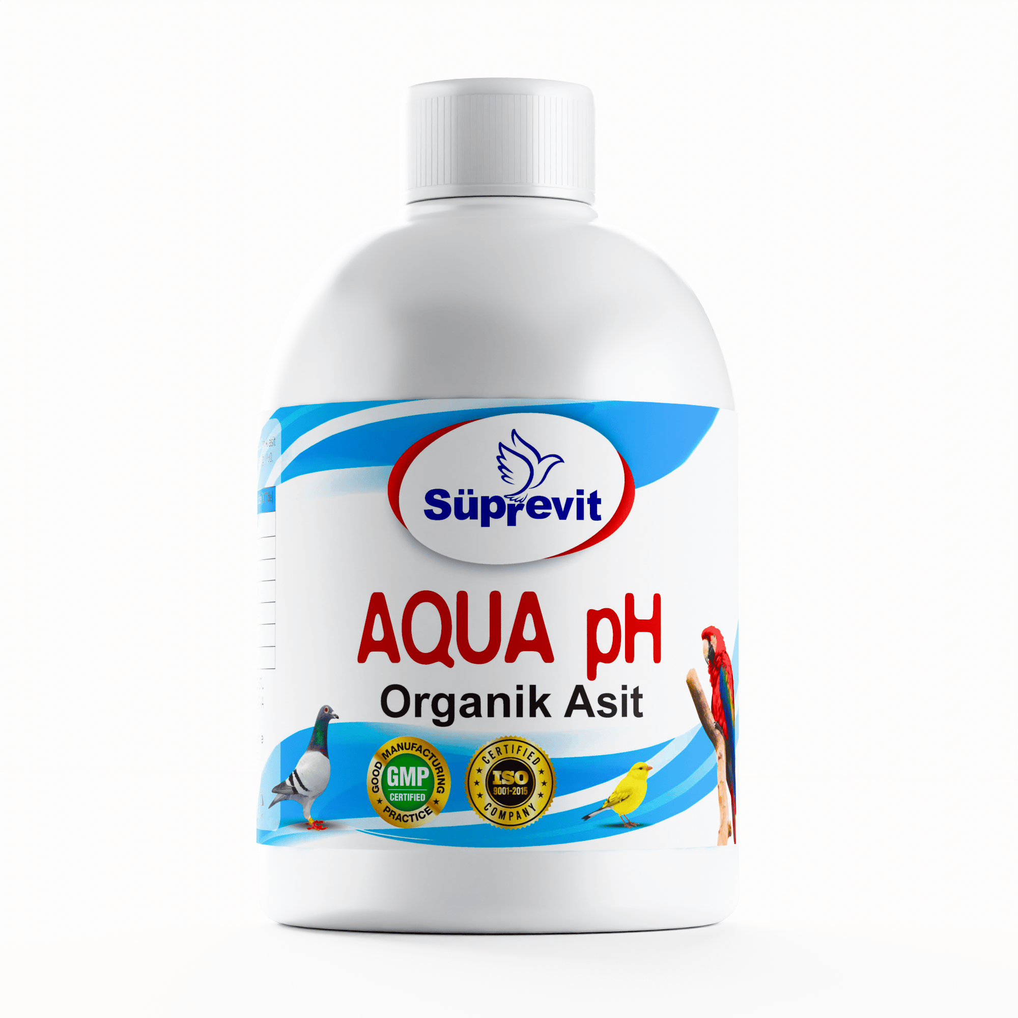 Süprevit Aqua pH 250 ML Kuş Su Düzenleyici | Doğal Asit ve Mineral Karışımı