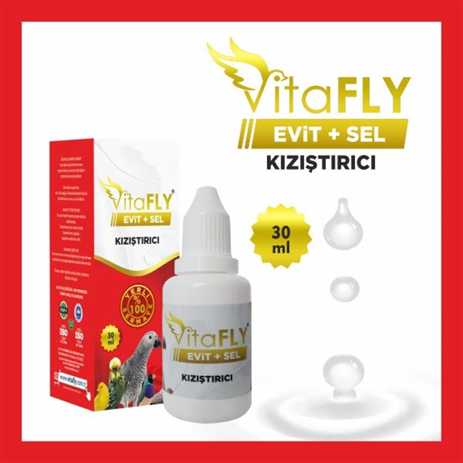 VitaFLY Evit+Sel Kızıştırıcı 30 ml Damlalıklı Ürün (KAFES KUŞLARI İÇİN)
