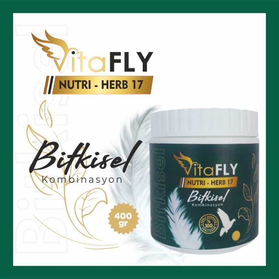VitaFLY NUTRI-HERB 400 gr (KAFES KUŞLARI VE GÜVERCİNLER İÇİN)