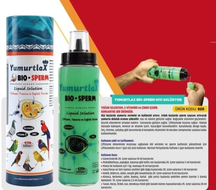 Yumurtlax Bio 500 Ml Kızıştırma - Yumurta Maksimum Doluluk Oranı