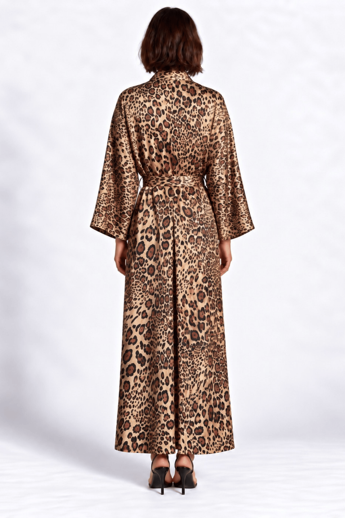 Feu De EluFrappant Lepia Uzun Saten Sabahlık / KimonoSabahlık & Kimono