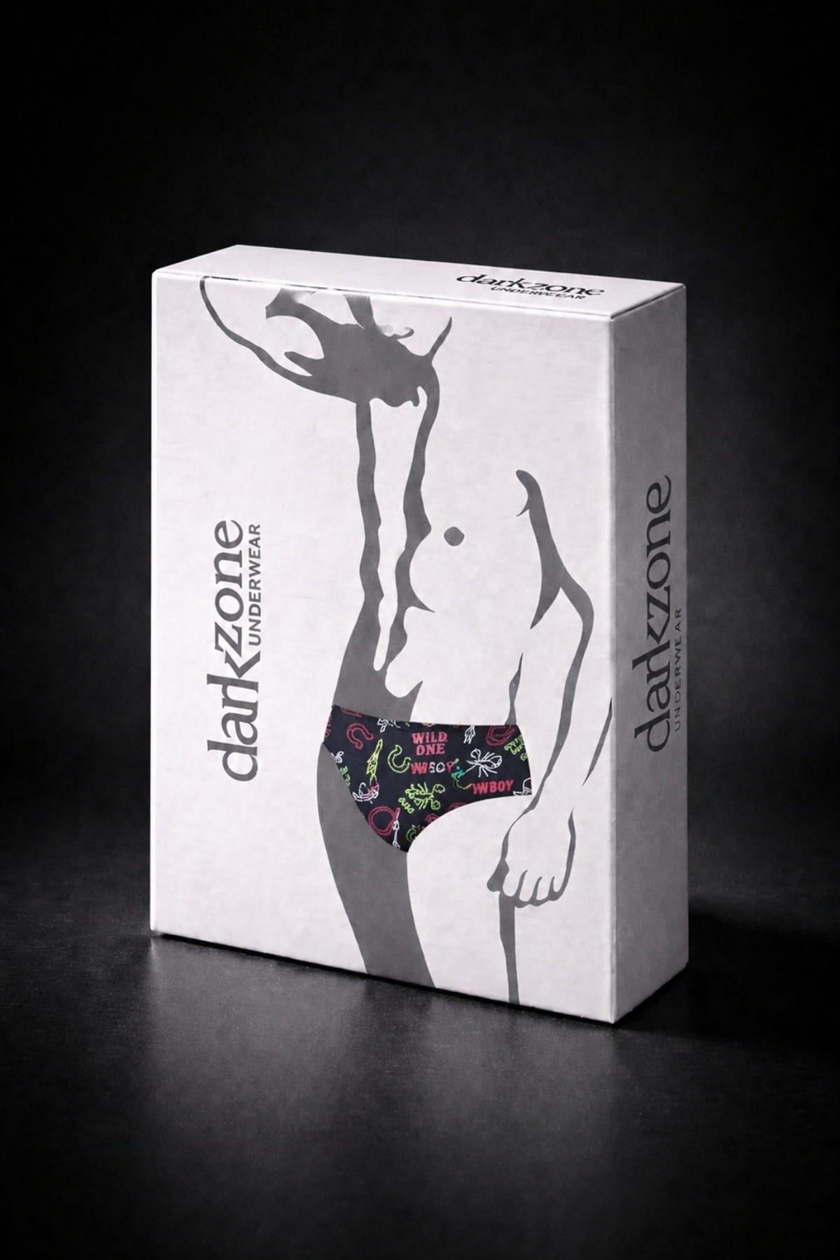 DarkzoneDZ-1103-107-SErkek Kovboy Desenli Pamuklu Lastikli Slip Külot