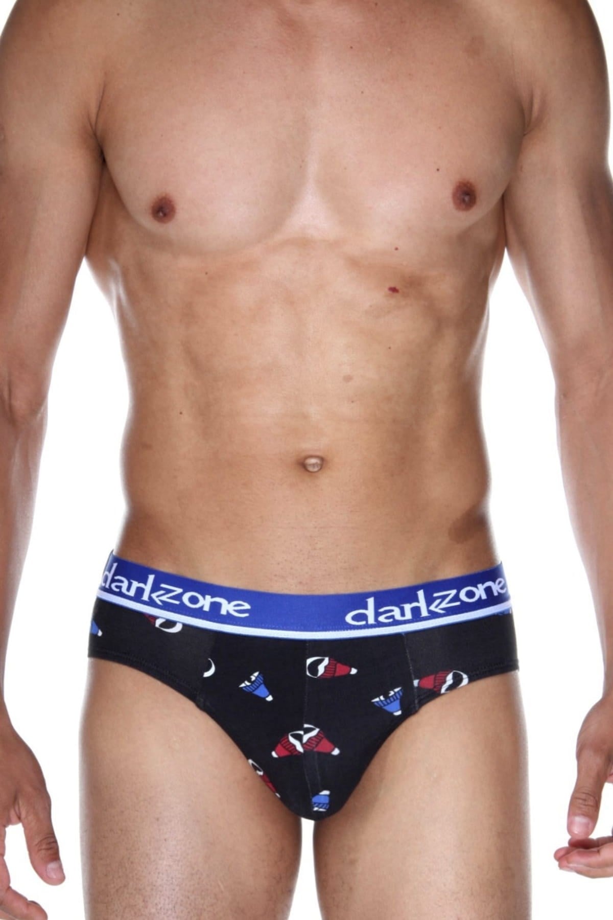 DarkzoneDZ-1103-108-SErkek Şapka Desenli Pamuklu Lastikli Slip Külot