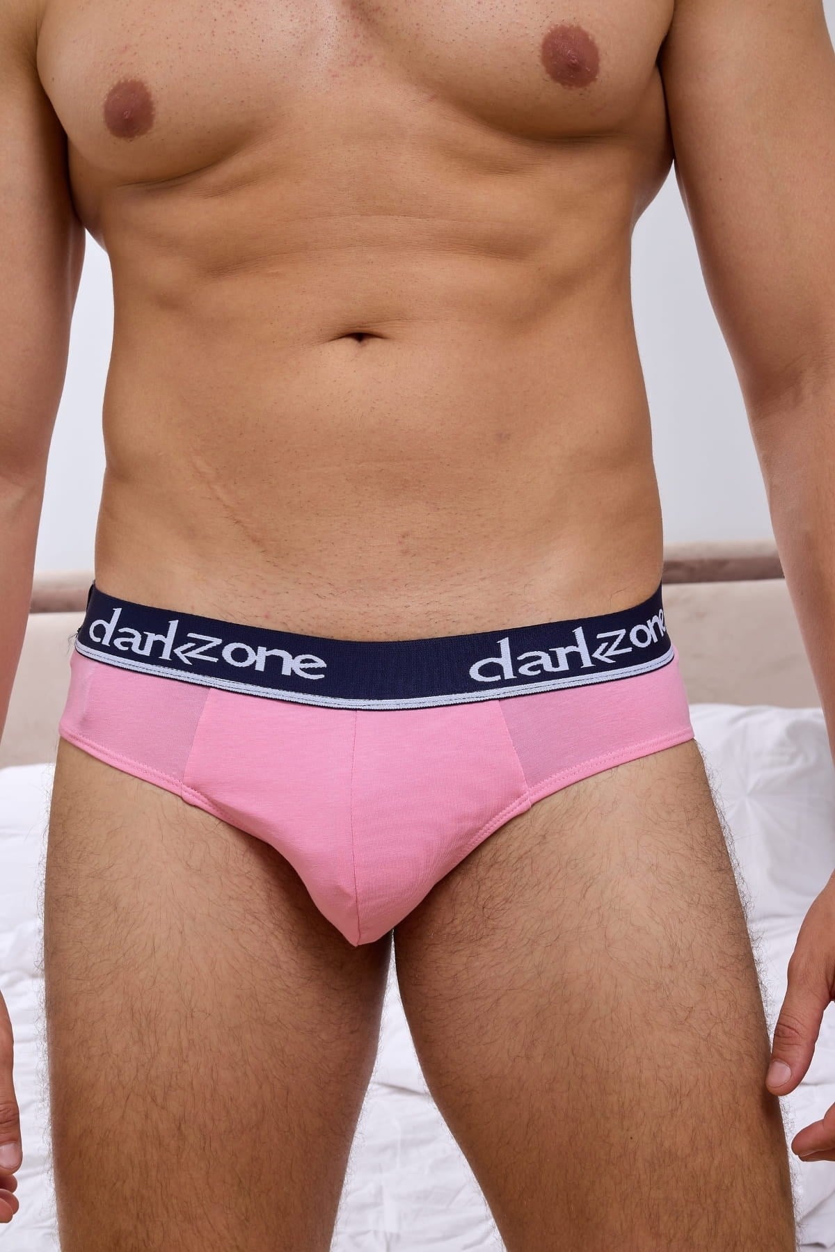 DarkzoneDZ-1103-11-SErkek Pembe Pamuklu Lastikli Slip Külot