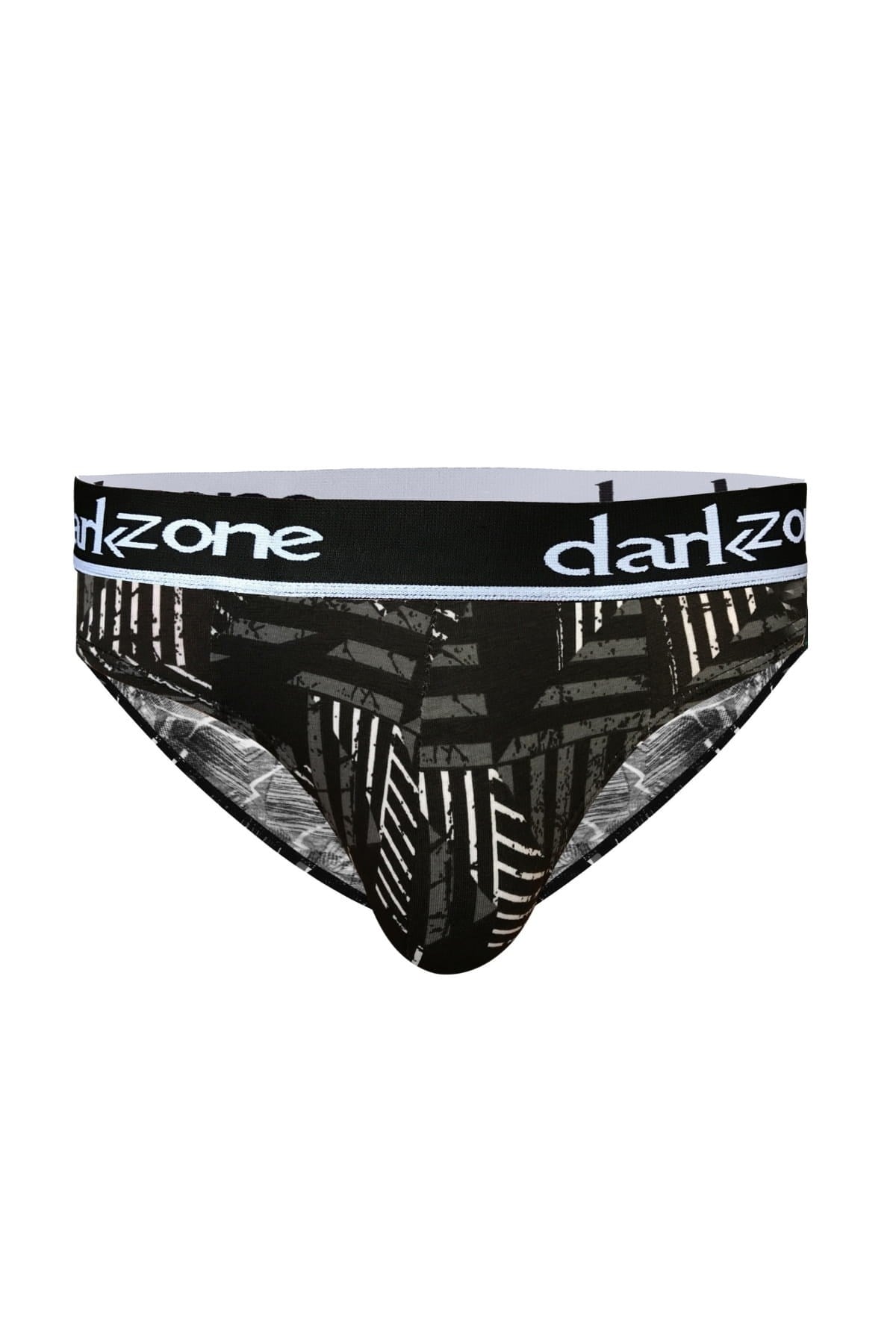 DarkzoneDZ-1103-110-SErkek Desenli Siyah Pamuklu Lastikli Slip Külot