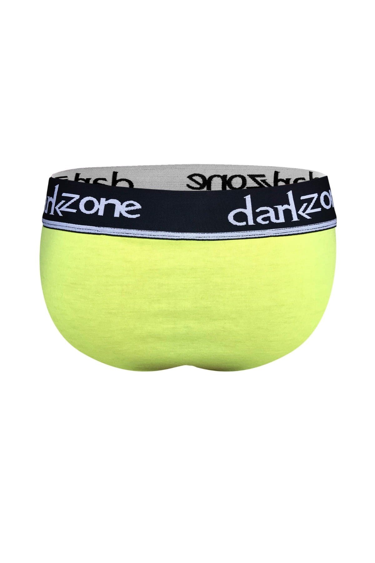 DarkzoneDZ-1103-16-SErkek Neon Sarı Pamuklu Lastikli Slip Külot