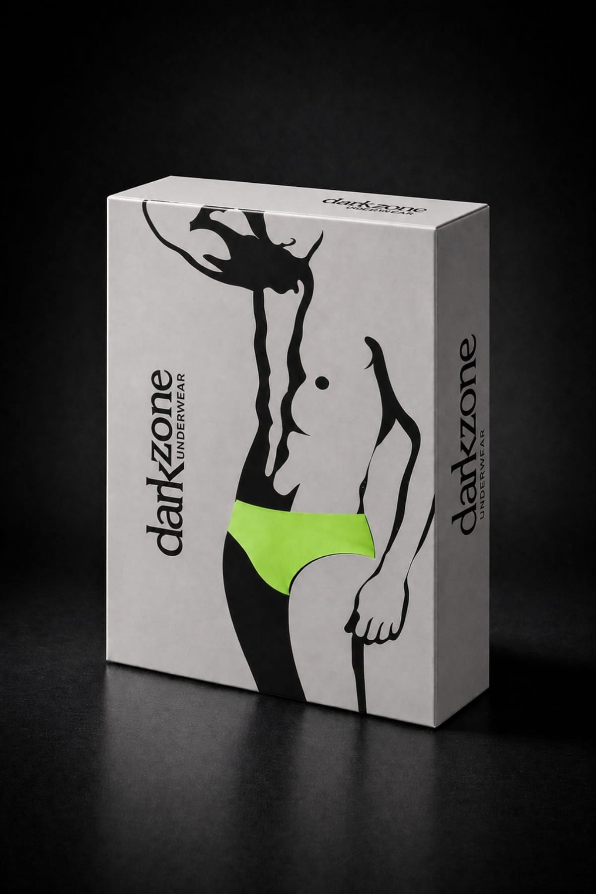 DarkzoneDZ-1103-16-SErkek Neon Sarı Pamuklu Lastikli Slip Külot