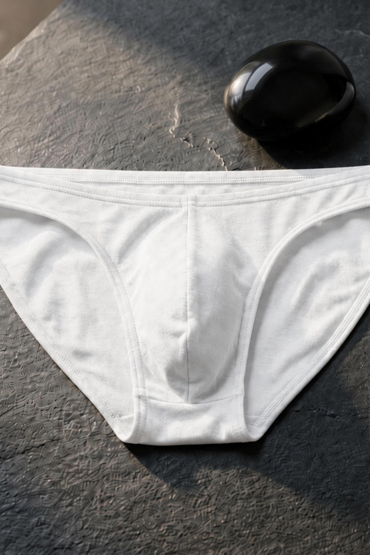 DarkzoneDZ-1104-02-SErkek Beyaz Pamuklu Klasik Slip Külot