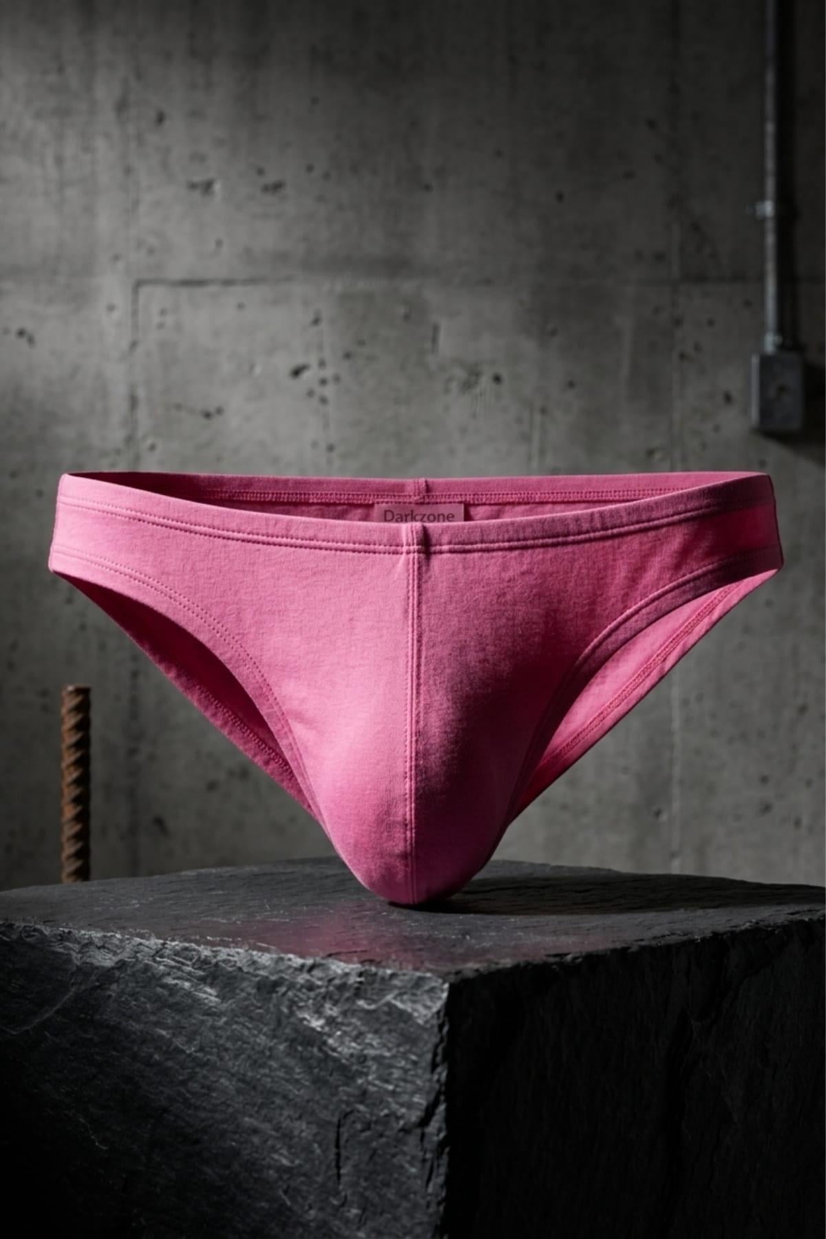 DarkzoneDZ-1104-11-SErkek Pembe Pamuklu Klasik Slip Külot