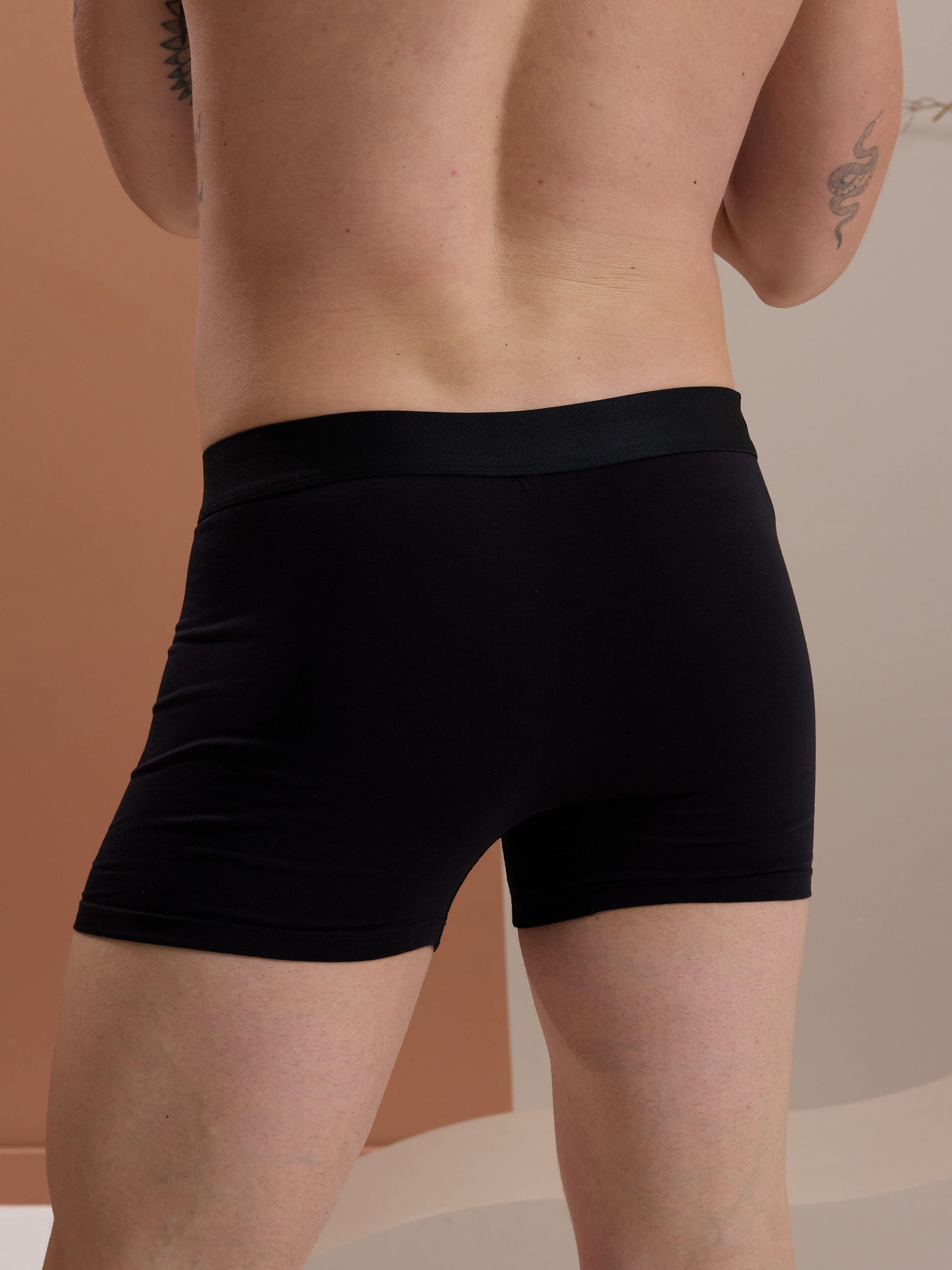 DarkzoneDZN2801Geniş Lastikli Erkek Siyah Boxer - DZN2801