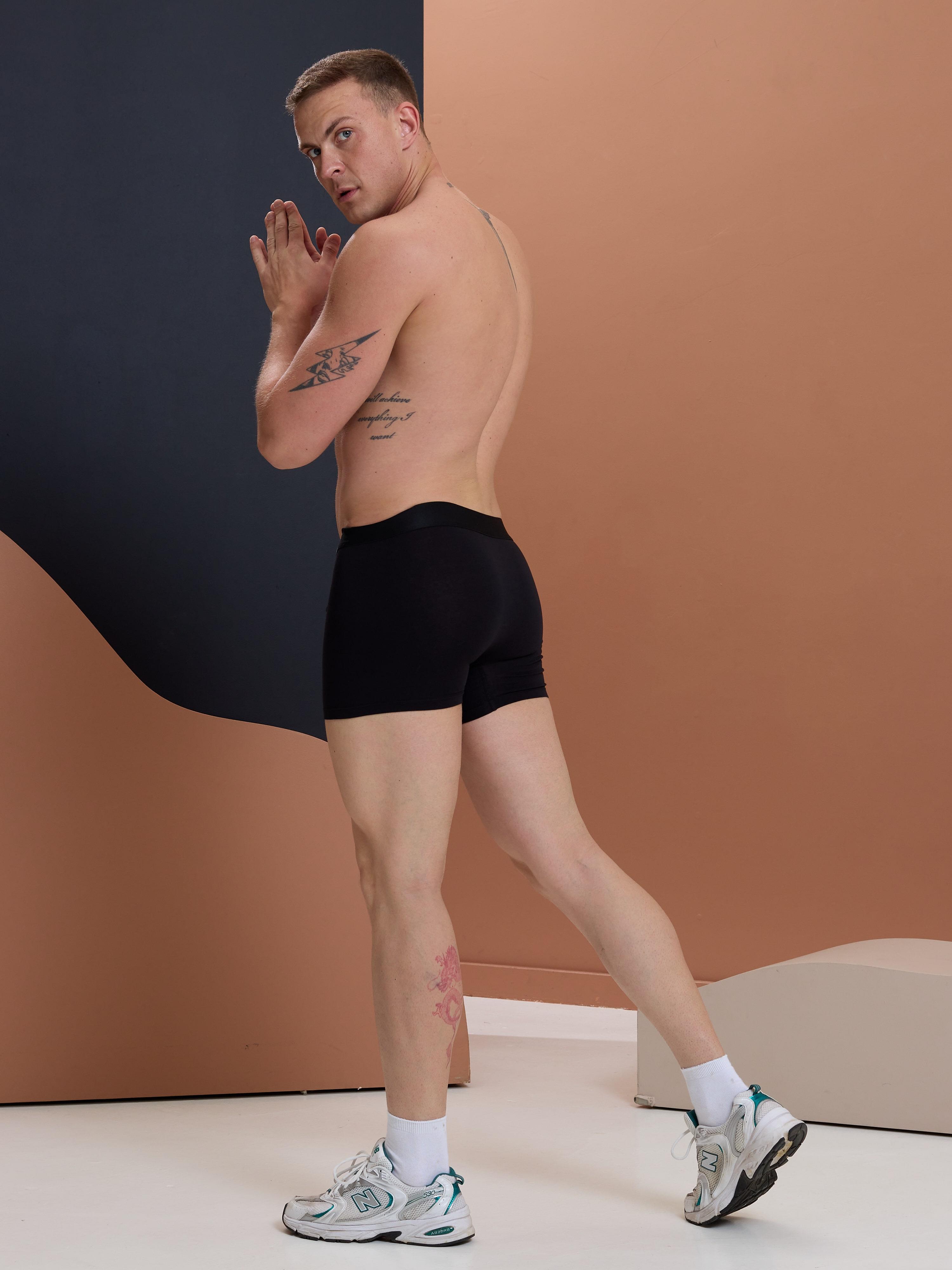 DarkzoneDZN2801Geniş Lastikli Erkek Siyah Boxer - DZN2801